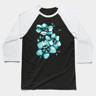 Watercolor Pastel Spring Flowers Baseball T-Shirt